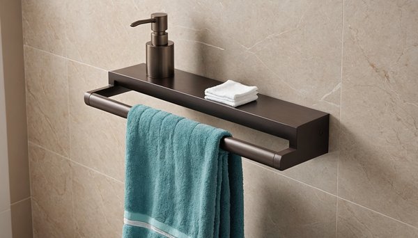 Porte-serviette salle de bain sans percer : l'élégance pratique